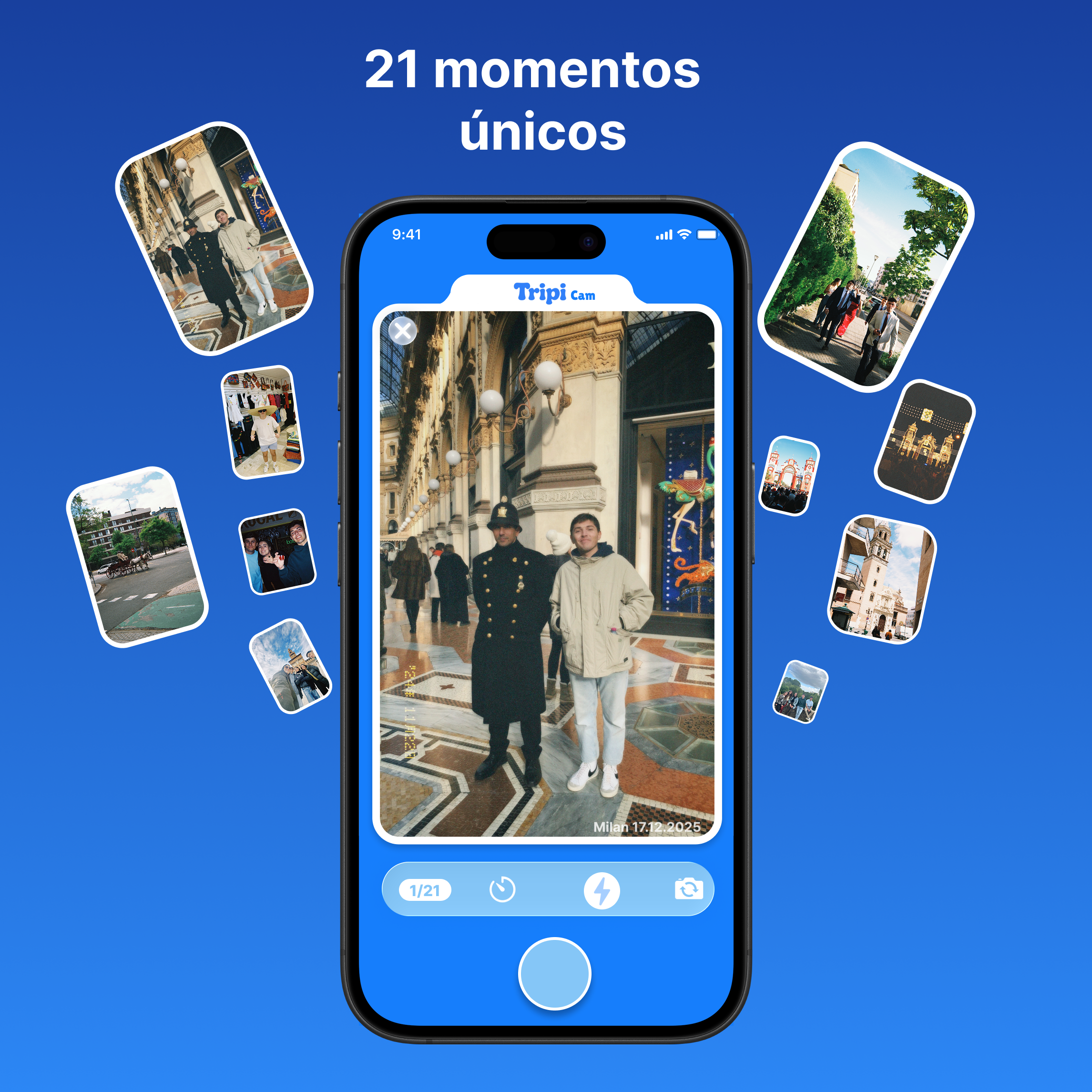 Up to 21 unique moments